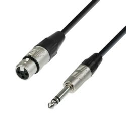 Adam Hall Cables K4 BFV 0300 Kabel mikrofonowy REAN XLR żeńskie – jack stereo 6,3 mm, 3 m