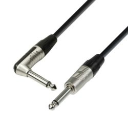 Adam Hall Cables K4 IPR 0300 Kabel instrumentalny REAN jack mono 6,3 mm – jack mono 6,3 mm wtyczka kątowa, 3,0 m