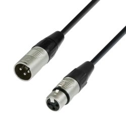 Adam Hall Cables K4 MMF 0250 Kabel mikrofonowy REAN XLR męskie – XLR żeńskie, 2,5 m, 5 metrów, 15 lub 20 metrów.