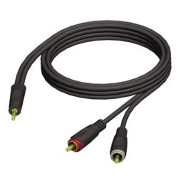 Adam Hall Cables REF 711 150. Kabel audio jack stereo 3,5 mm – 2 x cinch męskie, 1,5 m.