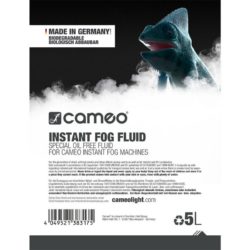Cameo INSTANT FOG FLUID | CLFIF5L Bezolejowy płyn do dymu dla Cameo INSTANT Fog Machines, 5l