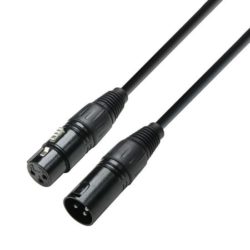 Adam Hall Cables K3 DMF 0050 Kabel DMX XLR męskie – XLR żeńskie, 0,5 m