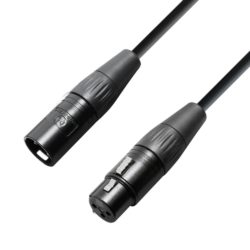 Adam Hall Cables Krystal Edition Kabel mikrofonowy OCC XLR żeńskie – XLR męskie, 0,5 m