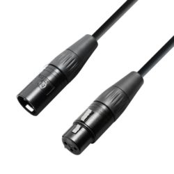 Adam Hall Cables Krystal Edition Kabel mikrofonowy OCC XLR żeńskie – XLR męskie, 2,5 m
