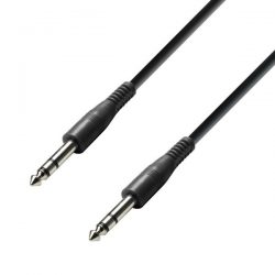 Adam Hall Cables BVV 0150 ECO Kabel krosowy jack stereo 6,3 mm – jack stereo 6,3 mm, 1,5 m